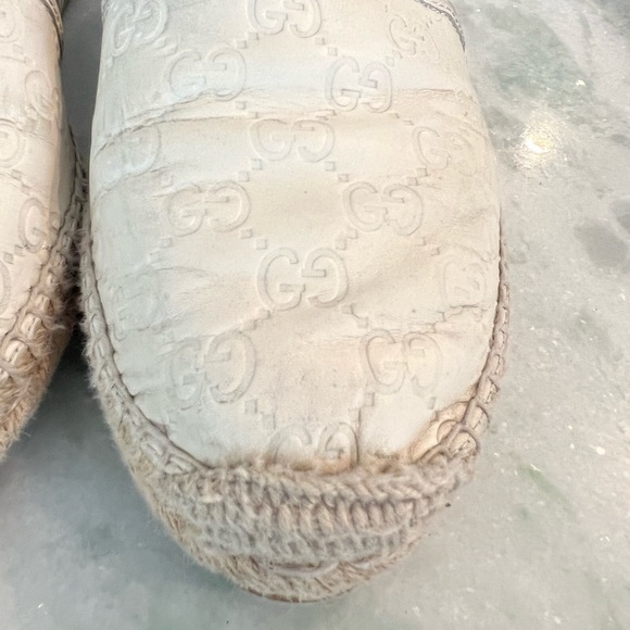 GUCCI GG CANVAS & LEATHER ESPADRILLE - Picture 8 of 12